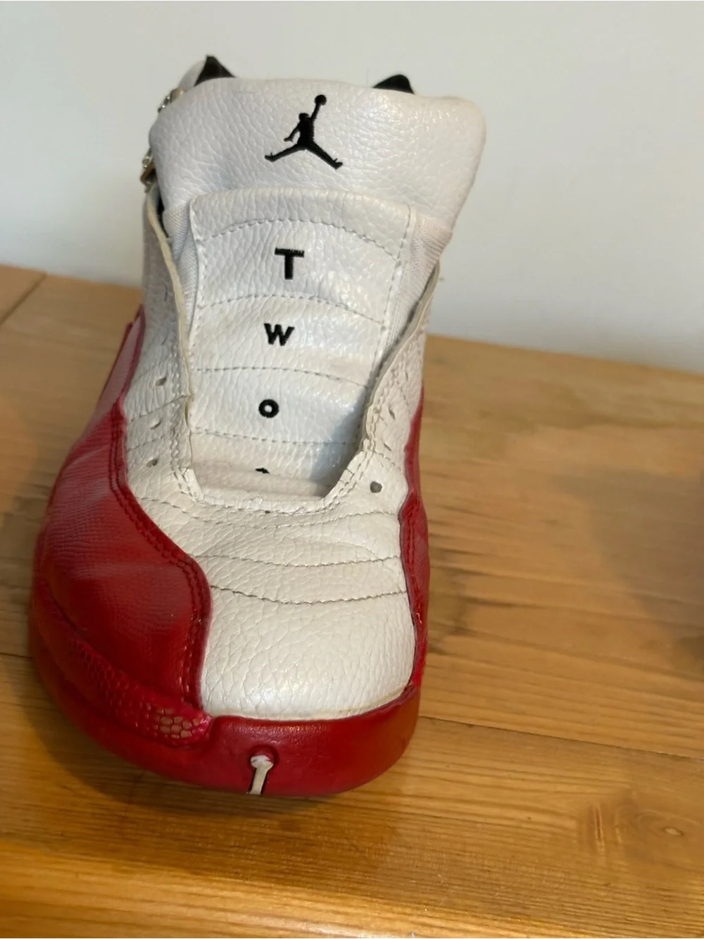 Air Jordan 12 Retro 'Cherry' (2009) high-top basketball sneakers, size 12